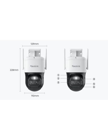 Kamera IP Reolink Trackmix B770 akumulatorowa (4MP+4MP) 8MP Wi-Fi