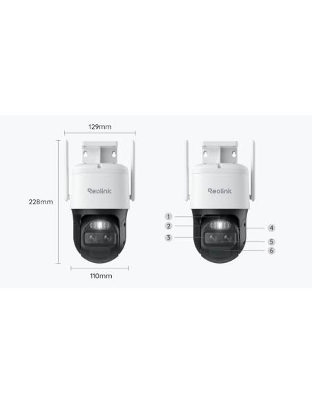 Kamera IP Reolink Trackmix B770 akumulatorowa (4MP+4MP) 8MP Wi-Fi