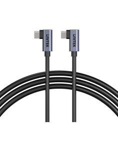 Unitek kabel USB-C do USB-C PD 100W podwójny 90 stopni, 0,5m