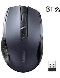 Mysz optyczna Ugreen MU006 bezprzewodowa USB 2.4GHz / Bluetooth 5.0 4000 DPI - czarna