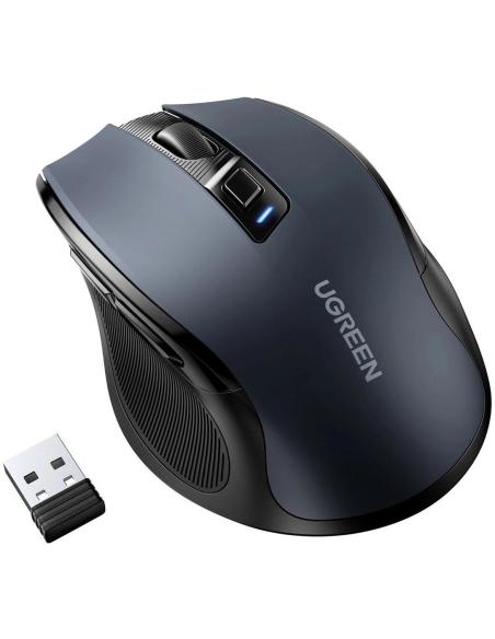 Mysz optyczna Ugreen MU006 bezprzewodowa USB 2.4GHz / Bluetooth 5.0 4000 DPI - czarna