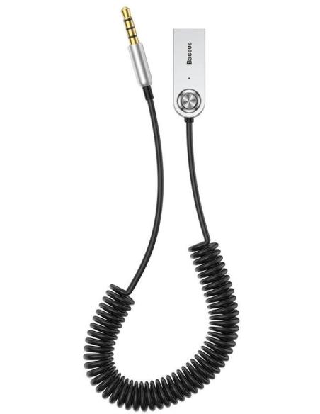 Baseus BA01 odbiornik dźwięku Bluetooth 5.0 kabel adapter audio AUX jack czarny (CABA01-01)