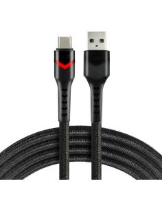 KABEL USB-A / USB-C RGB LED everActive CBB-1CBR 100cm 3A