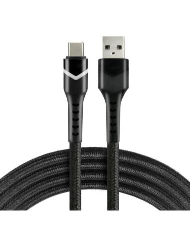 KABEL USB-A / USB-C RGB LED everActive CBB-1CBR 100cm 3A