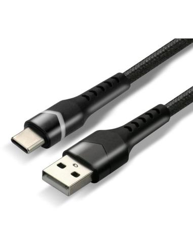 KABEL USB-A / USB-C RGB LED everActive CBB-1CBR 100cm 3A
