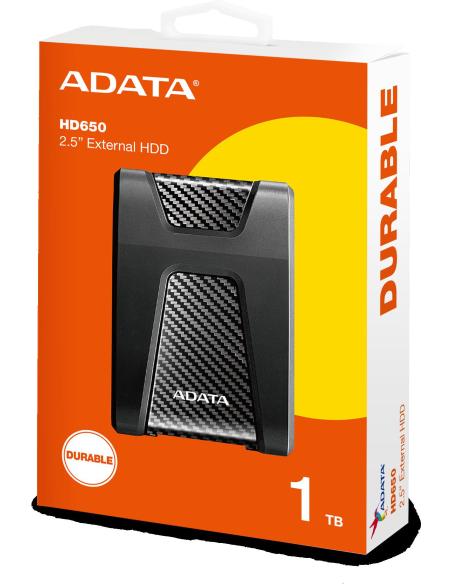 Adata DashDrive Durable HD650 1TB 2.5'' USB3.0 Czarny