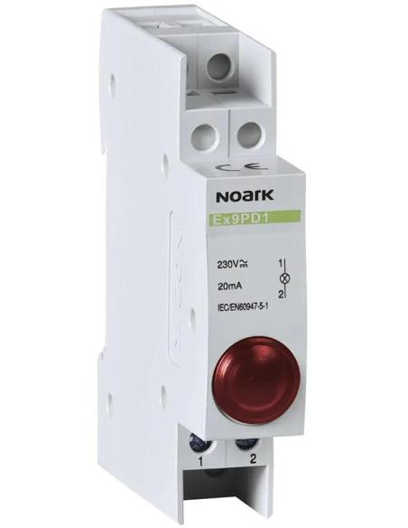 LAMPKA SYGNALIZACYJNA, 230V AC/DC, 1 CZERWONY LED Ex9PD1r Noark 102433