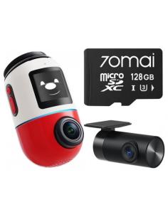 Wideorejestrator 70mai X800 Omni 4K/GPS/WiFi Dual czerwony + karta SD 70mai 128GB