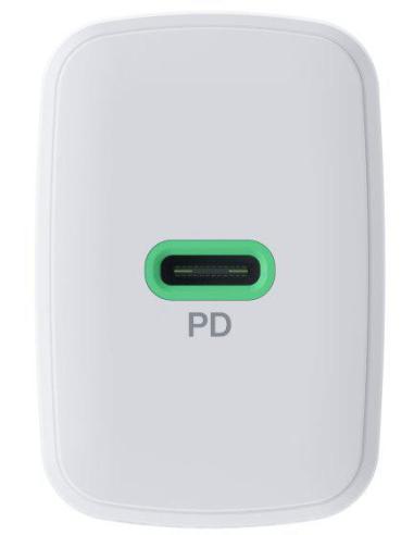 ŁADOWARKA SIECIOWA Greencell PowerSource Solo30 30W 1xUSB-C PD 3.0 QC 4.0+ biała