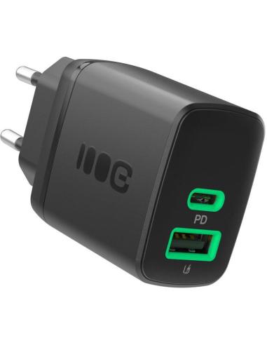 ŁADOWARKA SIECIOWA Greencell PowerSource Duo30 30W 1xUSB-C 1xUSB-A PD 3.0 QC 4.0+ czarna