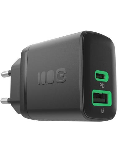 ŁADOWARKA SIECIOWA Greencell PowerSource Duo30 30W 1xUSB-C 1xUSB-A PD 3.0 QC 4.0+ czarna