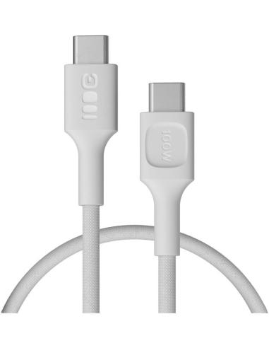 KABEL USB-C / USB-C Greencell PowerStream 30cm PD 100W biały w oplocie