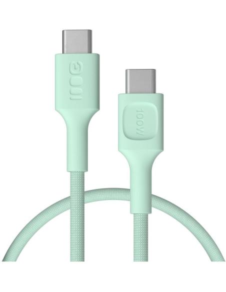 KABEL USB-C / USB-C Greencell PowerStream 30cm PD 100W zielony w oplocie