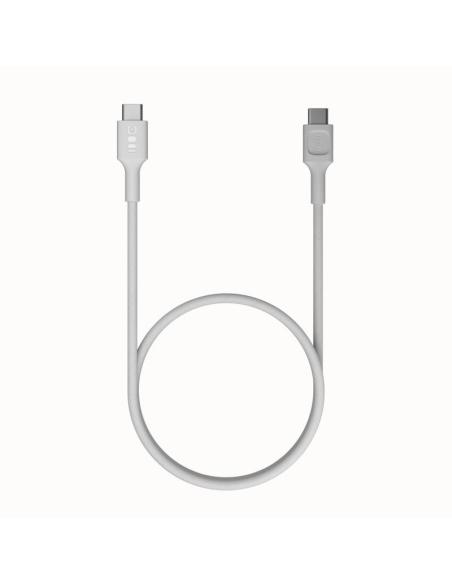 KABEL USB-C / USB-C Greencell PowerStream 120cm PD 100W biały w oplocie