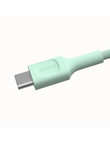 KABEL USB-C / USB-C Greencell PowerStream 200cm PD 100W zielony w oplocie