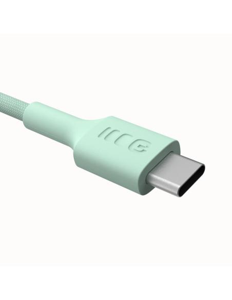KABEL USB-C / USB-C Greencell PowerStream 200cm PD 100W zielony w oplocie