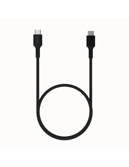 KABEL USB-C / USB-C Greencell PowerFlex 30cm PD 100W czarny silikonowy