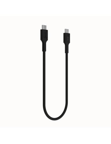 KABEL USB-C / USB-C Greencell PowerFlex 30cm PD 100W czarny silikonowy