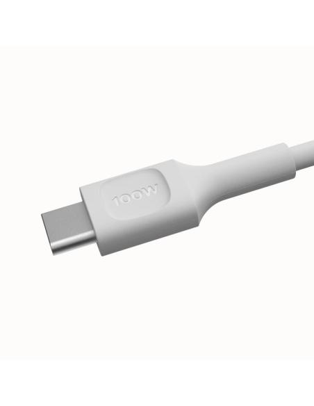 KABEL USB-C / USB-C Greencell PowerFlex 120cm PD 100W biały silikonowy