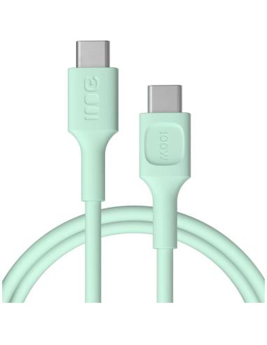 KABEL USB-C / USB-C Greencell PowerFlex 120cm PD 100W zielony silikonowy