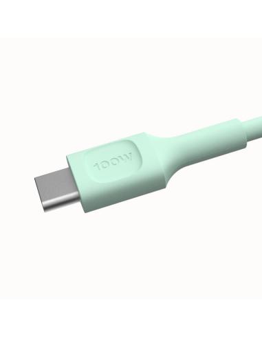 KABEL USB-C / USB-C Greencell PowerFlex 120cm PD 100W zielony silikonowy