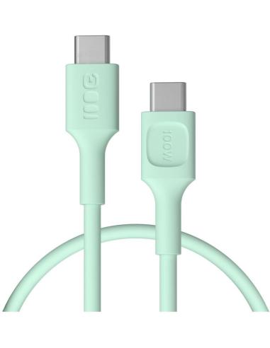 KABEL USB-C / USB-C Greencell PowerFlex 30cm PD 100W zielony silikonowy