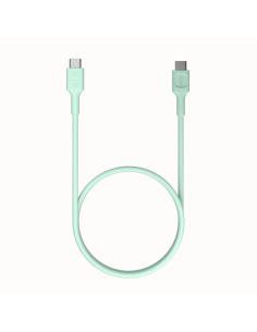 KABEL USB-C / USB-C Greencell PowerFlex 30cm PD 100W zielony silikonowy 2