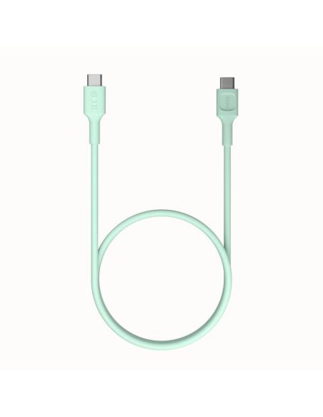 KABEL USB-C / USB-C Greencell PowerFlex 30cm PD 100W zielony silikonowy
