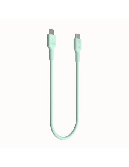 KABEL USB-C / USB-C Greencell PowerFlex 30cm PD 100W zielony silikonowy