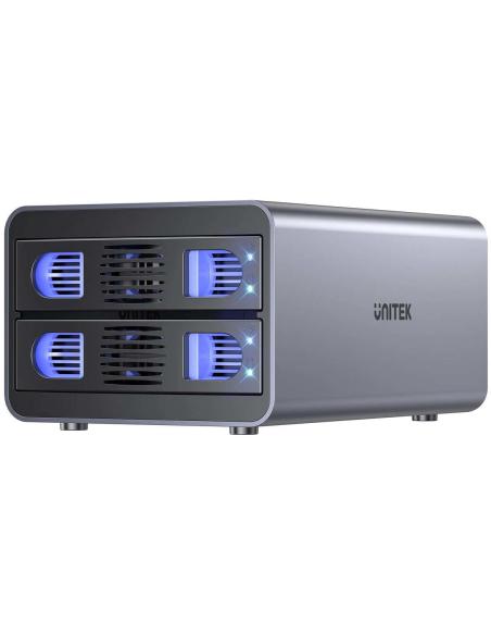 Unitek Obudowa RAID do dysku SATA 2.5''/3.5'' – 4 tryby, 40TB, 5Gb/s