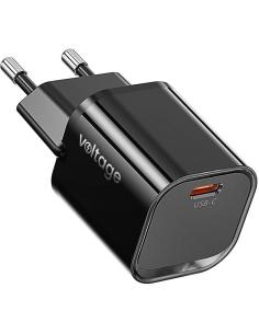 Ładowarka sieciowa Voltage GaN Charger Mini 20W PD 3.0 QC 3.0 USB-C czarna