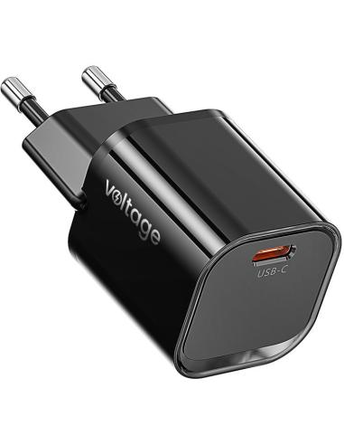 Ładowarka sieciowa Voltage GaN Charger Mini 20W PD 3.0 QC 3.0 USB-C czarna
