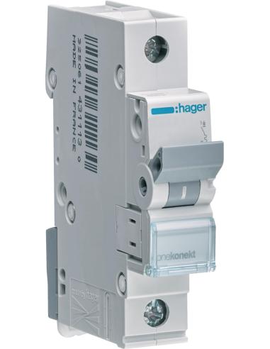 Wyłącznik nadprądowy 6kA , B, 16A, 1P, B16 Hager MBN116E