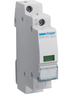 Lampka sygnalizacyjna, 230V AC, Zielony LED HAGER SVN121