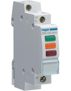Lampka sygnalizacyjna, 230V AC, 3 x LED czerwona+zielona+pomarańczowa HAGER SVN129