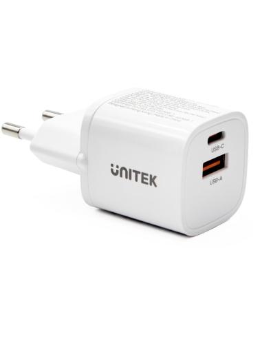 Ładowarka sieciowa Unitek 33W biała (USB-A, USB-C)
