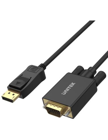 Adapter Unitek DisplayPort na VGA, kabel 1,8m