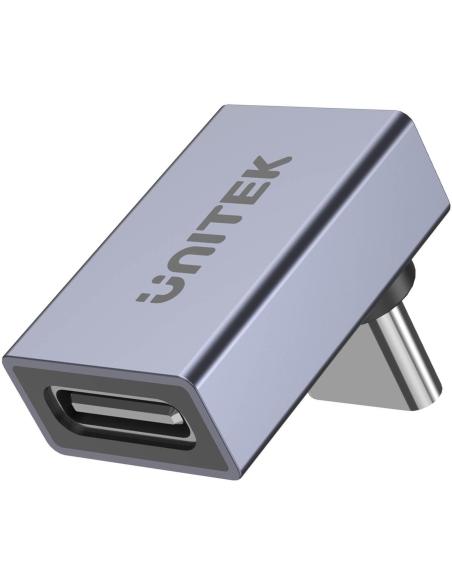 Unitek Adapter USB-C na USB-C kątowy 40Gbps 240W