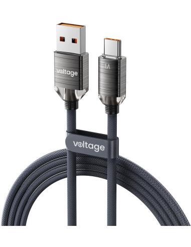 Kabel USB-A / USB-C Voltage PureCrystal 66W 200cm czarny