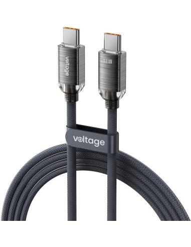 Kabel USB-C / USB-C Voltage PureCrystal 100W PD 100cm czarny