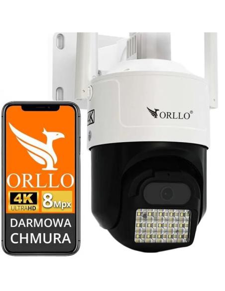 Kamera IP ORLLO Z17 Ultra 4K zewnętrzna obrotowa GSM na kartę SIM 8MPx