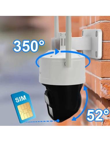 Kamera IP ORLLO Z17 Ultra 4K zewnętrzna obrotowa GSM na kartę SIM 8MPx