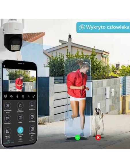 Kamera IP ORLLO Z17 Ultra 4K zewnętrzna obrotowa GSM na kartę SIM 8MPx