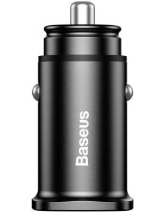 Baseus Square ładowarka samochodowa 2x USB QC3.0 Quick Charge 3.0 SCP AFC 30W czarny