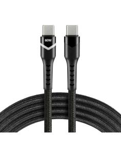 KABEL USB-C / USB-C RGB LED everActive CBB-1PDR 100cm 3A 2