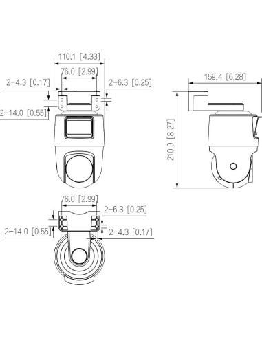 Kamera IP Dahua IPC-PTS2249B-E2-S-PV-LED-0360B-PRO