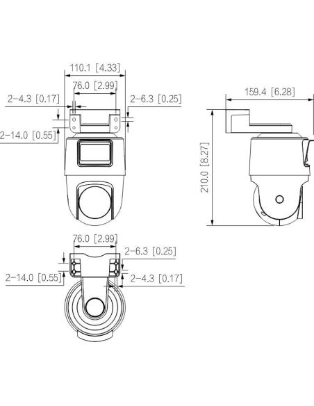 Kamera IP Dahua IPC-PTS2249B-E2-S-PV-LED-0360B-PRO