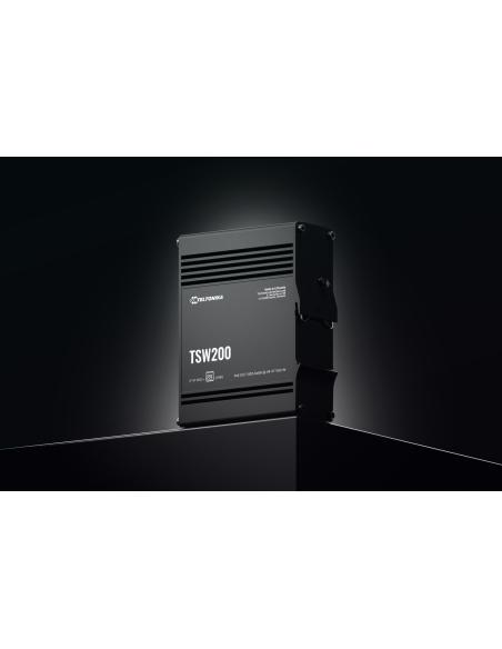 Teltonika TSW200 switch przemysłowy 8xGE 2xSFP PoE (TSW2000000B0) DIN