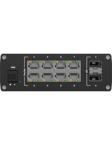 Teltonika TSW200 switch przemysłowy 8xGE 2xSFP PoE (TSW2000000B0) DIN