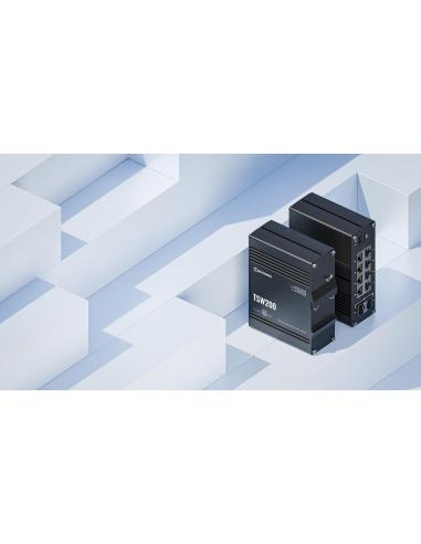 Teltonika TSW200 switch przemysłowy 8xGE 2xSFP PoE (TSW2000000B0) DIN